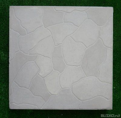 Тротуарная плитка "Тучка" 500х500х60, цвет серый