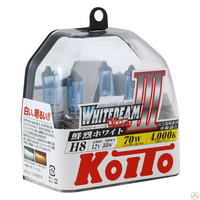 Высокотемпературные галогенные лампы Koito Whitebeam III H8 12V 35W (70W)