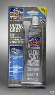 Герметик-прокладка повышенной упругости Permatex Ultra Grey (99 г)