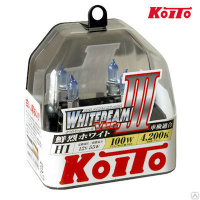 Высокотемпературные галогенные лампы Koito Whitebeam III H1 12V 55W (100W)