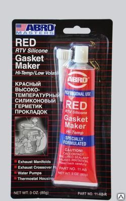 Герметик прокладок высокотемпературный красный ABRO (85г)