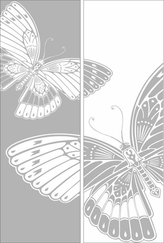 Рисунок бабочки шкаф купе