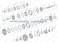 Передний подшипник вторичного вала YUTONG ZK6129 1763-00557, 1763-01007