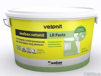 Шпаклевка суперфинишная Weber vetonit LR Pasta 12 л/20 кг