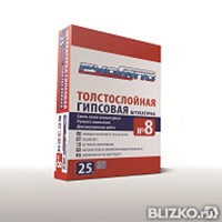 Штук. смесь гипс. РУСГИПС №8 25 кг/48 Ростов