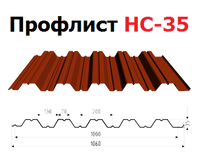 Профнастил НС-35х1000 0,7 мм оцинкованный