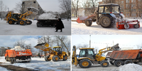 Механизированная уборка снега с придомовых территорий в Нижнем Новгороде
