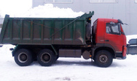Вывоз снега самосвал 25 тонн на снегоплавильные пункты