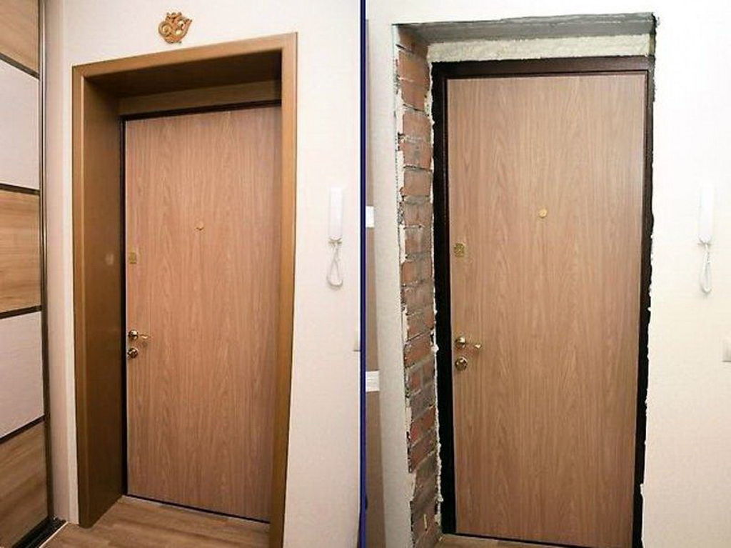 Фото установки межкомнатных дверей