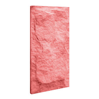 Фасадная облицовочная плитка Колотый камень 195х263 красная