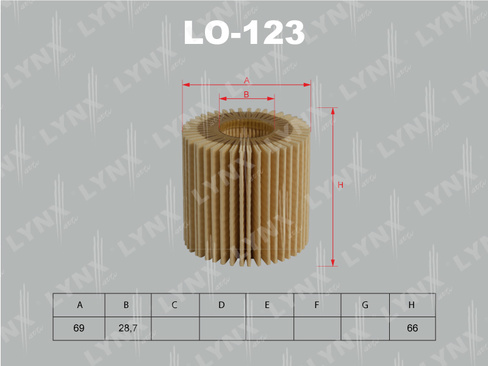 Фильтр масляный Lynx LO-123