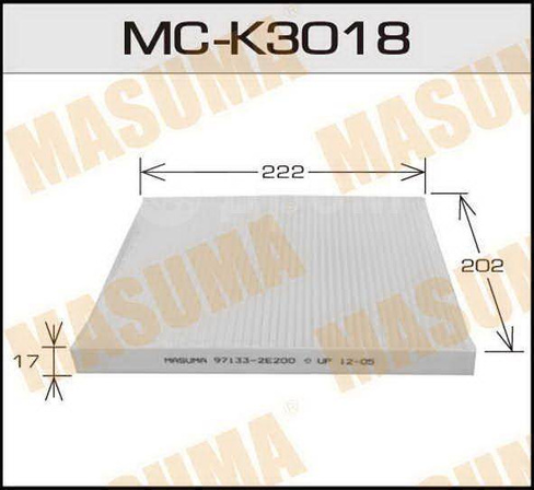 Фильтр салонный Masuma MCK3018