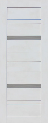 Межкомнатная дверь Ривьера 20 со стеклом Крем бетон