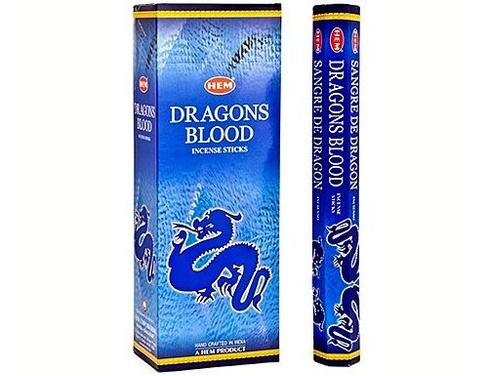 Индийское благовоние 6-тигранник HEM DRAGONS BLUE Кровь дракона