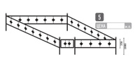 Сварная оградка ритуальная №5