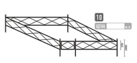 Сварная оградка ритуальная №10