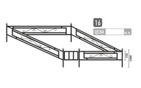 Сварная оградка ритуальная №16