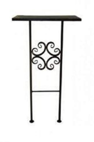 Стол ритуальный кованый №7, столешница 300х400 мм, металл 1.5 мм