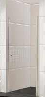 Душевая дверь Parly DE80 (80x185) прозрачное стекло, 5 мм, с рисунком