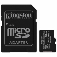 Карта памяти microSDXC 64 GB KINGSTON Canvas Select Plus UHS-I U1 100 Мб/с class 10 адаптер SDCS2/64GB