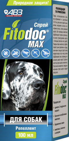 Спрей для собак Fitodoc MAX репеллентный 100мл.