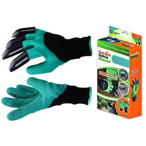 Садовые перчатки с когтями Garden genie gloves