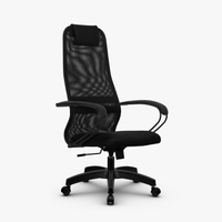 Кресло руководителя Галакси-Лайт (BP-8 PL, сетка черная) Метта