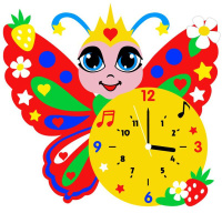 Часы своими руками Color Kit Бабочка 24*24 см арт.CL017