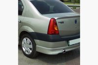 Нижняя накладка на задний бампер (стекловолокно) Renault Logan 2004-2008