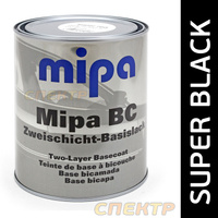 Автоэмаль Mipa 1К Super Black (1л) черная база под лак 242010001