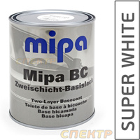 Автоэмаль Mipa 1К Super White (1л) белая белоснежная база под лак 242010002
