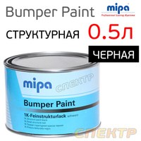 Краска для бамперов Mipa Bumper Paint 0,5л черная 246800001S