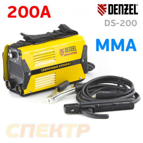 Сварочный инвертор Denzel MMA DS-200 Compact 220В 94373