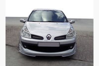 Нижняя юбка переднего бампера V1 под покраску Renault Clio III 2006-2014