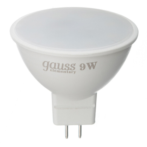 Лампа светодиодная Gauss GU5.3 6500К 9 Вт 680 Лм 180-240 В рефлектор MR16 матовая