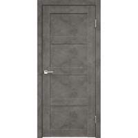 Дверь межкомнатная Trend 4Р 600х2000 мм финишпленка Master foil бетон темный глухая VellDoris