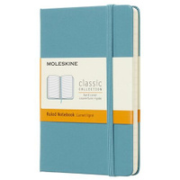 Блокнот Moleskine Classic, 192стр, в линейку, твердая обложка, голубой [mm710b35]
