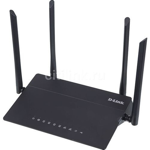 Wi-Fi роутер D-Link DIR-815/RU, AC1200, черный