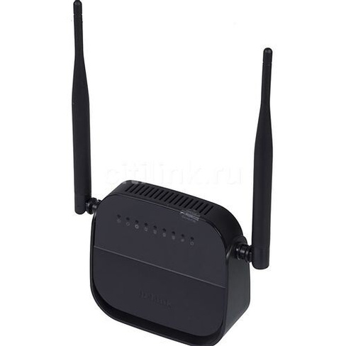 Wi-Fi роутер D-Link DSL-2750U/R1A, ADSL2+, черный