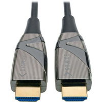 Кабель аудио-видео Tripp Lite HDMI (m) - HDMI (m), ver 2.0, 100м, GOLD, черный [p568-100m-fbr]