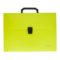 Портфель Silwerhof 322715-02, 1 отд., A4, пластик, желтый неон 14 шт./кор.