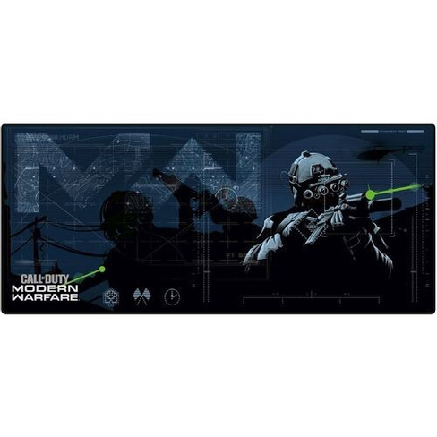 Коврик для мыши Gaya Call of Duty Modern Warfare (XL) рисунок/синий, каучук + ткань, 800х350х4мм [ge3954]