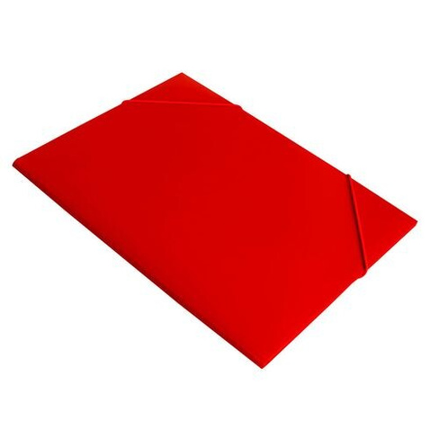Папка на резинке Buro -PRB04RED, A4, 15мм корешок, пластик, 0.5мм, красный 80 шт./кор.