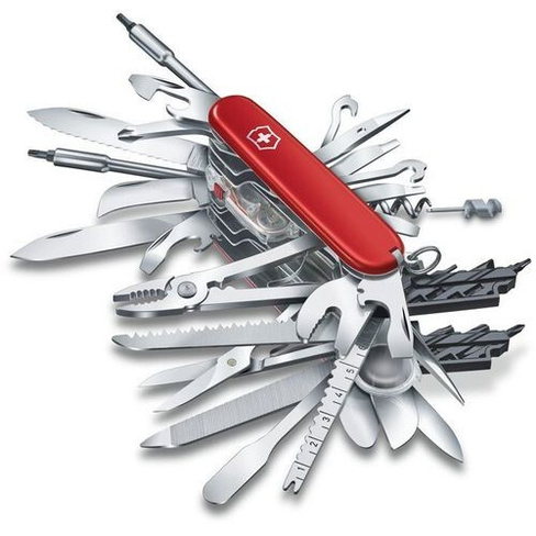Складной нож Victorinox SwissChamp XXL, функций: 73, 91мм, красный, коробка подарочная [1.6795.xxl]