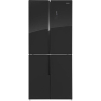 Холодильник трехкамерный MAUNFELD MFF181NFB No Frost, Side by Side, инверторный черный