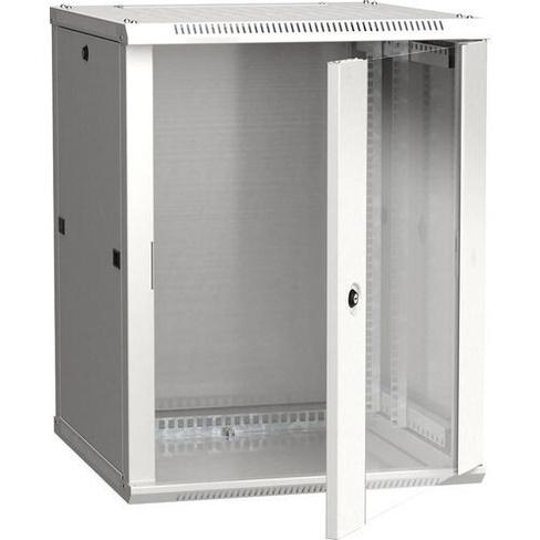 Шкаф коммутационный ITK LWR3-18U66-GF настенный, стеклянная передняя дверь, 18U, 600x900x600 мм