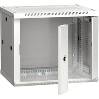 Шкаф коммутационный ITK LWR3-06U64-GF настенный, стеклянная передняя дверь, 6U, 600x370x450 мм
