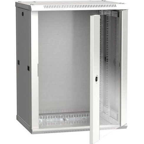 Шкаф коммутационный ITK LWR3-18U64-GF настенный, стеклянная передняя дверь, 18U, 600x900x450 мм
