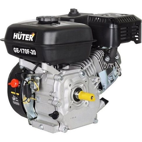Двигатель бензиновый Huter GE-170F-20, 4-х тактный, 7л.с., 5.2кВт, для садовой техники [70/15/2]