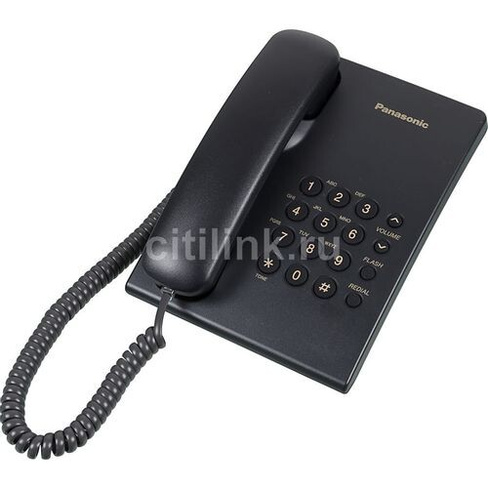 Проводной телефон Panasonic KX-TS2350RUB, черный